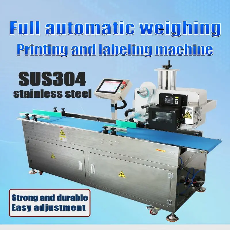 Beiheng Fully Automatic Vegetable Fruit Meat Weighing With Label Printing Weighing Scale