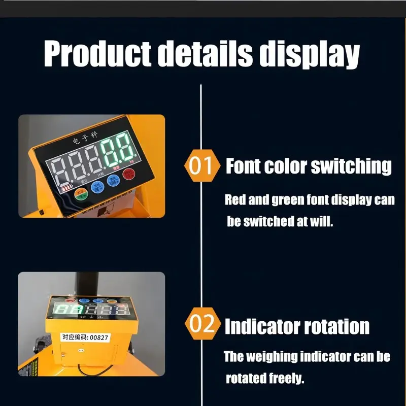 Beiheng Material Handling Tools Customized Stainless Steel Carbon Hand Pallet Truck Electronic Forklift Scale Hydraulic Manual Pallet (4).jpg